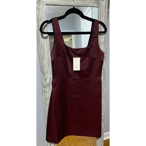 A New Day Burgundy Mini Dress